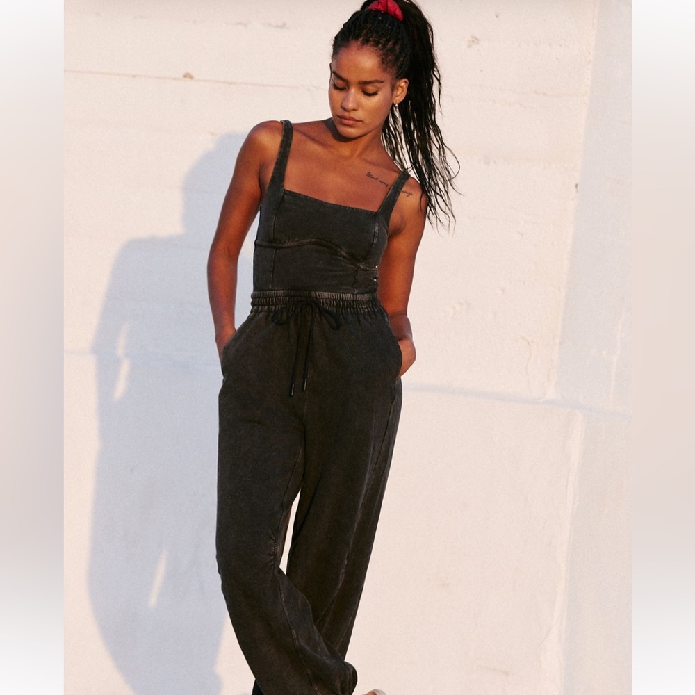 FP Movement by Free People Inbound onesie color is washed black